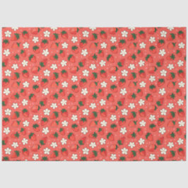 Rode aardbei tissuepapier