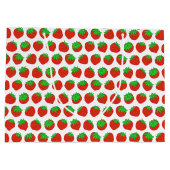 Rode Aardbei Zomer Fruit Patroon Groot Cadeauzakje (Achterkant)