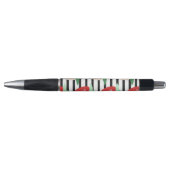 Rode Aardbei Zwarte Strepen Fruit Pen (Voorkant)