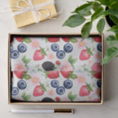 Rode Aardbeibloemen Verjaardagsfeest voor haar Tissuepapier (Geschenk)