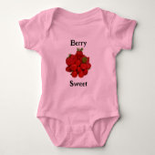 Rode Aardbeien Berry Sweet Photographic Romper (Voorkant)