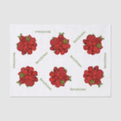 Rode aardbeien bessen tissuepapier (Voorkant)