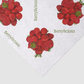 Rode aardbeien bessen tissuepapier (Detail)