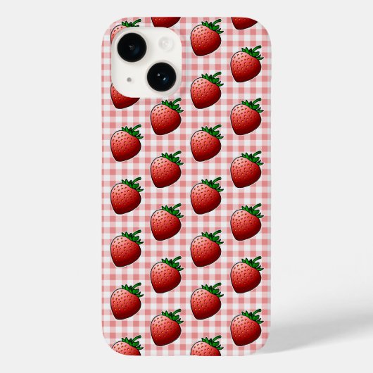 Rode Aardbeien Case-Mate iPhone Case (Achterkant)