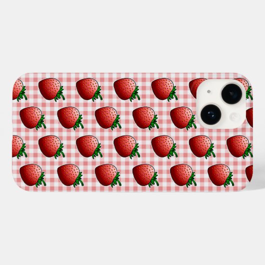 Rode Aardbeien Case-Mate iPhone Case (Achterkant (horizontaal))