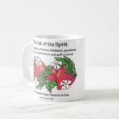 Rode aardbeien, "De vruchten van de gedistilleerde Koffiemok (Voorkant links)