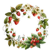 Rode Aardbeien en Desserts Theetijd Theedoek