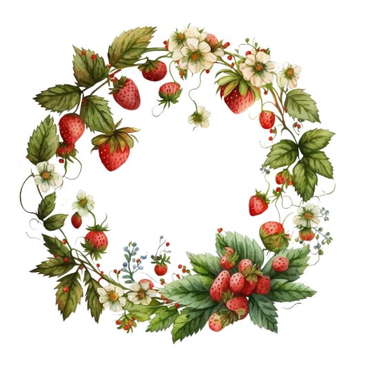 Rode Aardbeien en Desserts Theetijd Theedoek