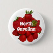 Rode Aardbeien Festivals Fotografisch Ronde Button 5,7 Cm (Voorkant)