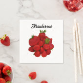 Rode aardbeien fotografisch servet (Insitu)