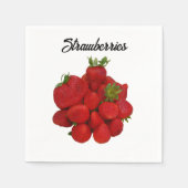 Rode aardbeien fotografisch servet (Voorkant)
