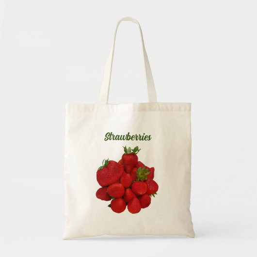 Rode aardbeien fotografisch tote bag (Voorkant)