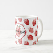 Rode Aardbeien Fruit   Koffiemok (Voorkant rechts)