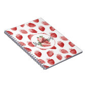 Rode Aardbeien Fruit   Notitieboek (Rechterzijde)