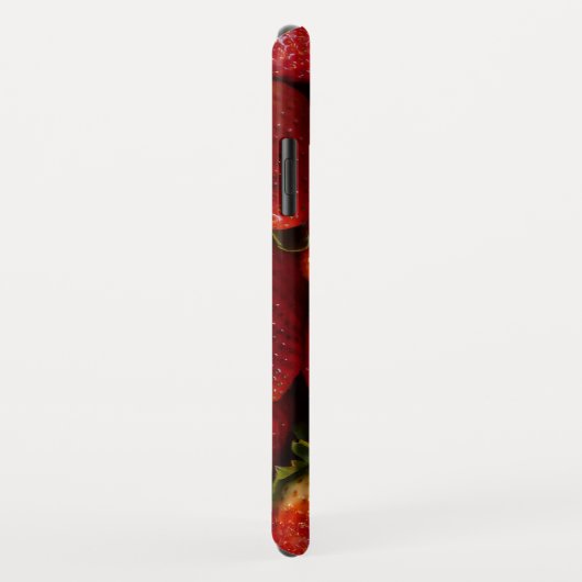 Rode aardbeien Gepersonaliseerde naam Case-Mate iPhone Case (Achterkant/rechts)