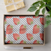 Rode Aardbeien (Ontwerp 49 Rode Serie) Tissuepapier (Geschenk)