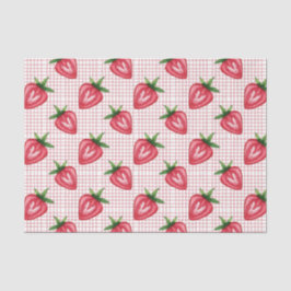 Rode Aardbeien (Ontwerp 9 Rode Serie) Tissuepapier