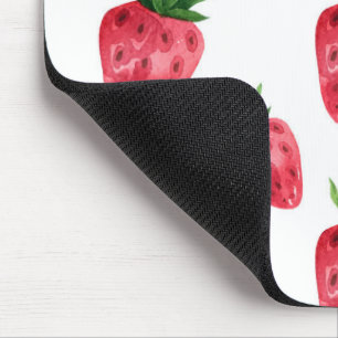Rode Aardbeien Patroon Muismat