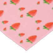 Rode aardbeien Patroonroze Partij Tafelkleed (Gekanteld)