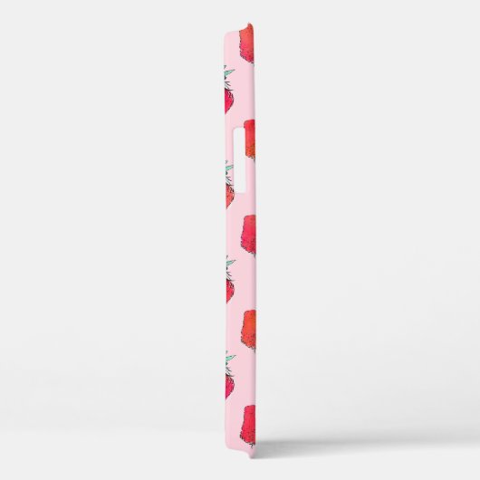  rode aardbeien - roze roze patroon Case-Mate iPhone case (Achterkant / Rechts)