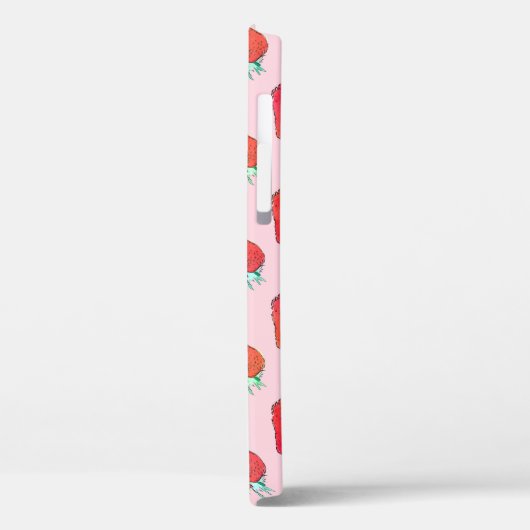  rode aardbeien - roze roze patroon Case-Mate iPhone case (Achterkant / Links)