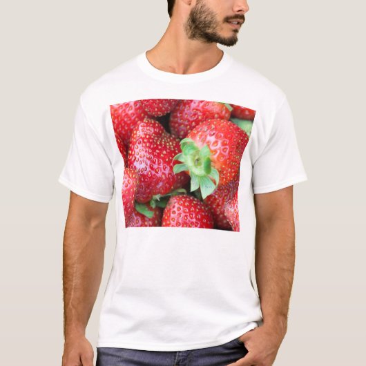 Rode aardbeien t-shirt (Voorkant)
