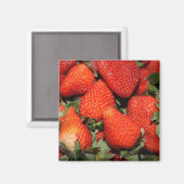 rode aardbeien vruchten magneet (Voorkant / Achterkant)