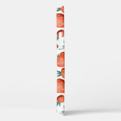 Rode Aardbeien Witte Achtergrond Naadloos Case-Mate iPhone Case (Achterkant / Rechts)