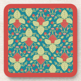 Rode Aardbeienfruit, Bloesems & Runners Bier Onderzetter