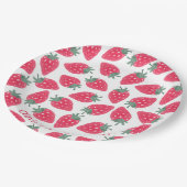 Rode aardbeiennaam Birthday Party Borden Papieren Bordje (Gekanteld)