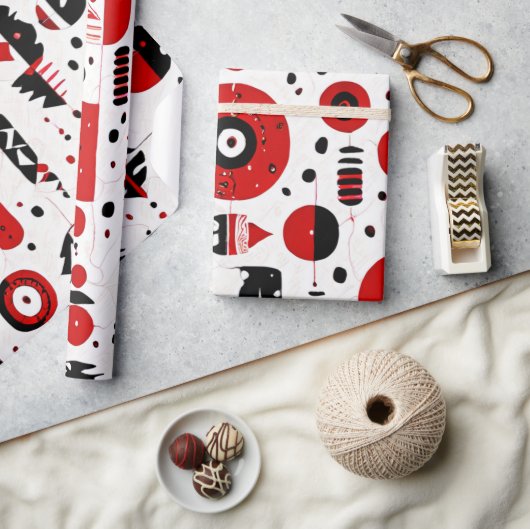 Rode Aarde: Indiaanse Patronen Cadeaupapier (Crafts)