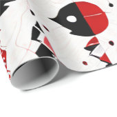 Rode Aarde: Indiaanse Patronen Cadeaupapier (Rol Hoek)