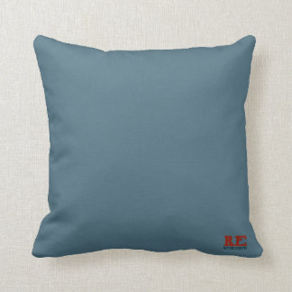 Rode Aarde Solid Blue Throw kussen