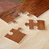 Rode Aarde Weg Veldt Mist Zuid-Afrika. Legpuzzel (Zijkant)