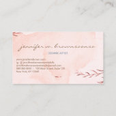 Rode Aardewerk Keramische Kunstenaar Tool sculptuu Visitekaartje (Achterkant)