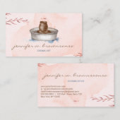 Rode Aardewerk Keramische Kunstenaar Tool sculptuu Visitekaartje (Voorkant / Achterkant)