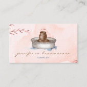 Rode Aardewerk Keramische Kunstenaar Tool sculptuu Visitekaartje (Voorkant)