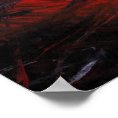 Rode Abstract Canvas Schilderij Print Modern Creat (Hoek)