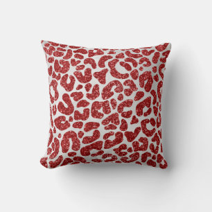 Rode abstract cheeta kussen
