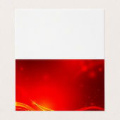 rode abstracte achtergrond visitekaartje (Buitenkant ongevouwen)