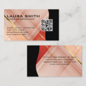 Rode Abstracte achtergrondvormen Visitekaartje (Voorkant / Achterkant)
