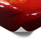 Rode Abstracte expressionist die het Poster van de (Hoek)