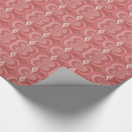 Rode Abstracte Fractale Kunst Cadeaupapier