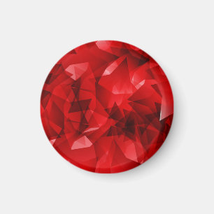 Rode Abstracte Geometrische Achtergrond-51083 Magneet