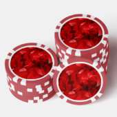 Rode Abstracte Geometrische Achtergrond-51083 Poker Chips (Opstapeling)