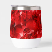 Rode Abstracte Geometrische Kristal Achtergrond (Rechts)