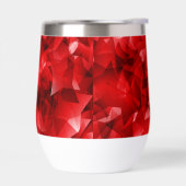 Rode Abstracte Geometrische Kristal Achtergrond (Links)