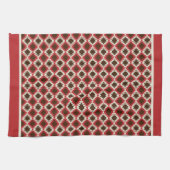 Rode Abstracte Keukenhanddoek (Horizontaal)