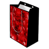 Rode Abstracte Kristal Verjaardag Aangepaste Tekst Medium Cadeauzakje (Achterkant Gekanteld)