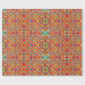 rode abstracte kunst Indiaas uiterlijk Cadeaupapier (Vlak)